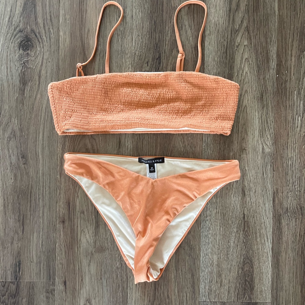 NWT Kendall and Kylie Orange Bathing Suit